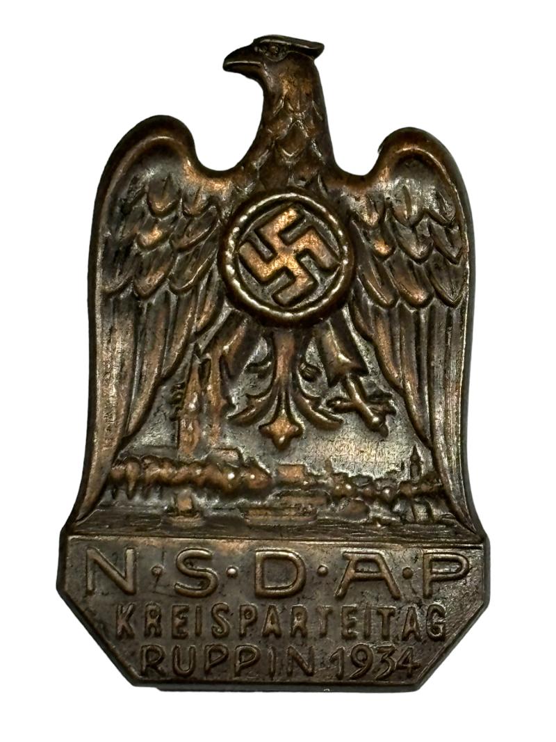 NSDAP Kreisparteitag Ruppin 1934 Badge